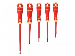 Bahco BAHCOFIT Insulated Scewdriver Set of 5 Slotted / Pozi £19.99